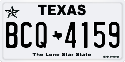TX license plate BCQ4159