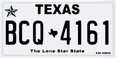 TX license plate BCQ4161