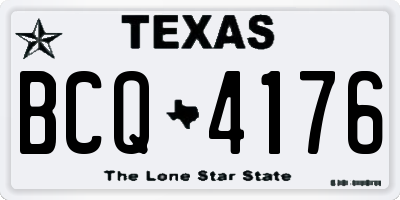 TX license plate BCQ4176