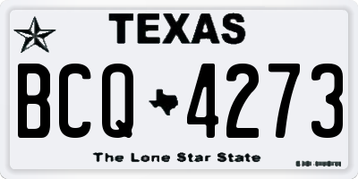 TX license plate BCQ4273