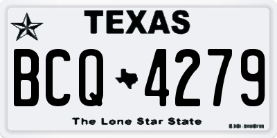 TX license plate BCQ4279