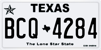 TX license plate BCQ4284