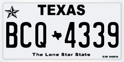 TX license plate BCQ4339