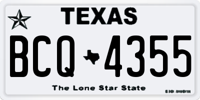 TX license plate BCQ4355