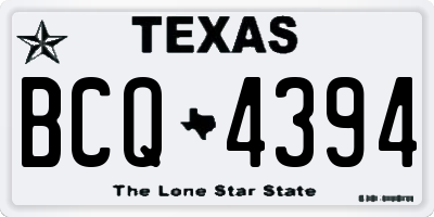 TX license plate BCQ4394