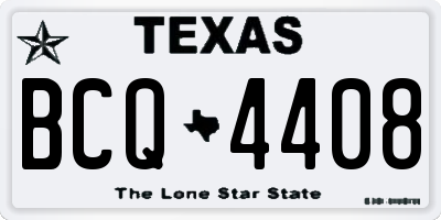 TX license plate BCQ4408