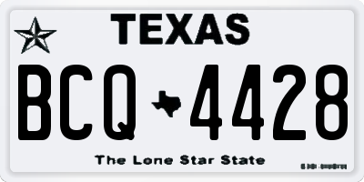 TX license plate BCQ4428