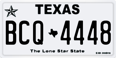 TX license plate BCQ4448