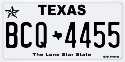 TX license plate BCQ4455