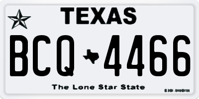 TX license plate BCQ4466