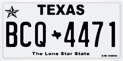 TX license plate BCQ4471