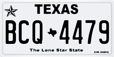 TX license plate BCQ4479