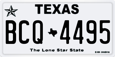 TX license plate BCQ4495