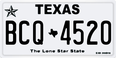 TX license plate BCQ4520