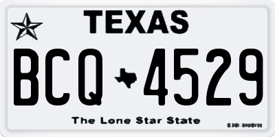 TX license plate BCQ4529