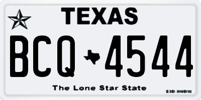 TX license plate BCQ4544