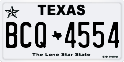 TX license plate BCQ4554