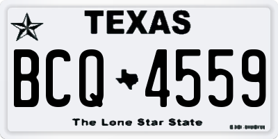 TX license plate BCQ4559