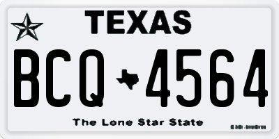 TX license plate BCQ4564
