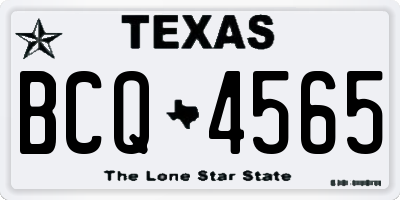 TX license plate BCQ4565