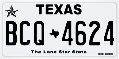 TX license plate BCQ4624