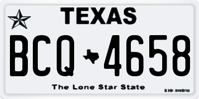 TX license plate BCQ4658