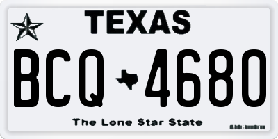 TX license plate BCQ4680