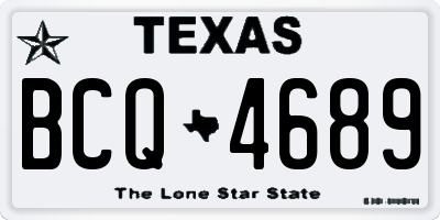 TX license plate BCQ4689