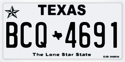 TX license plate BCQ4691