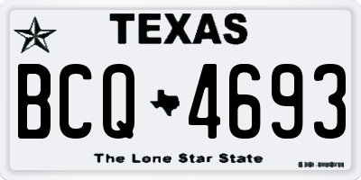 TX license plate BCQ4693
