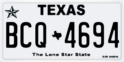 TX license plate BCQ4694