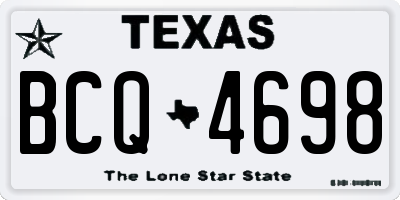 TX license plate BCQ4698