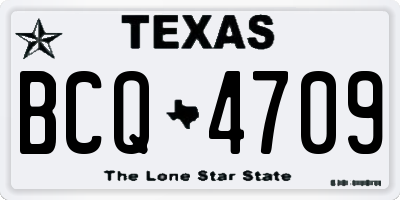 TX license plate BCQ4709