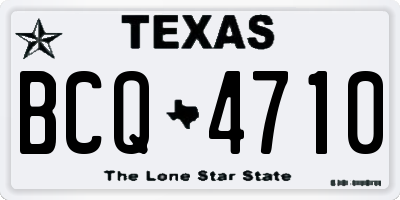 TX license plate BCQ4710