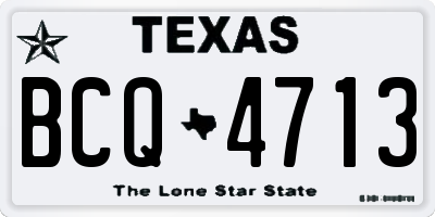 TX license plate BCQ4713