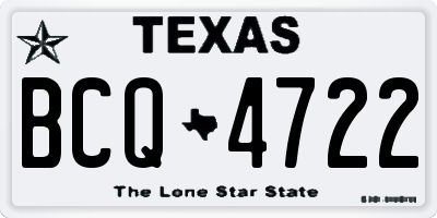 TX license plate BCQ4722
