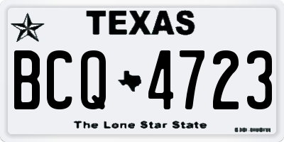 TX license plate BCQ4723