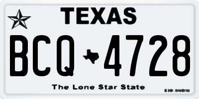 TX license plate BCQ4728