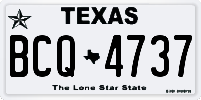 TX license plate BCQ4737