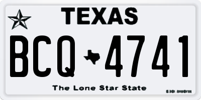 TX license plate BCQ4741
