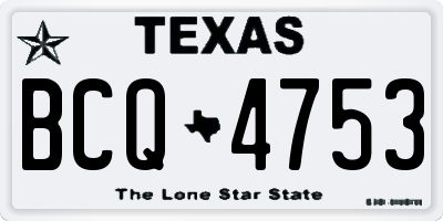 TX license plate BCQ4753