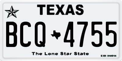 TX license plate BCQ4755