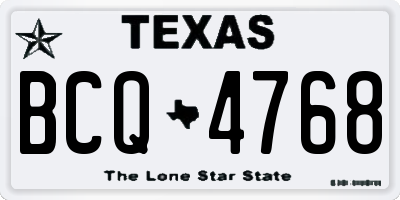 TX license plate BCQ4768