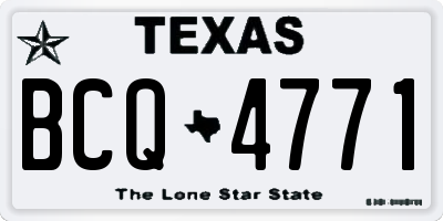 TX license plate BCQ4771