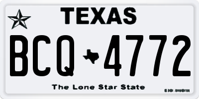 TX license plate BCQ4772