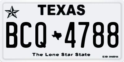 TX license plate BCQ4788