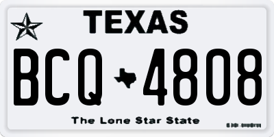 TX license plate BCQ4808