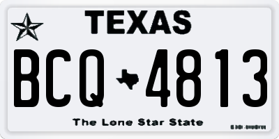 TX license plate BCQ4813