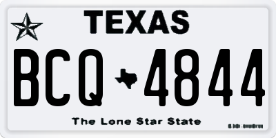 TX license plate BCQ4844