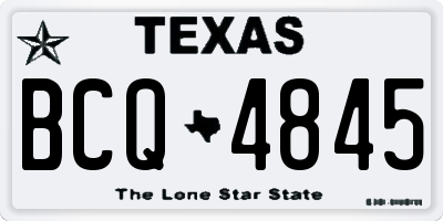 TX license plate BCQ4845